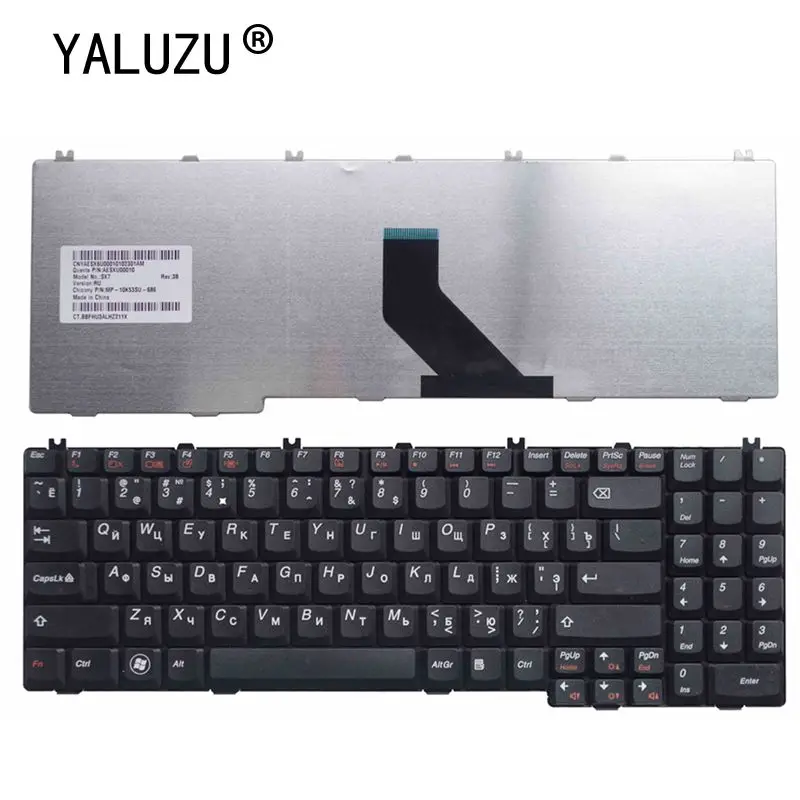 

YALUZU New RU Keyboard for Lenovo IdeaPad B550 B560 V560 G550 G550A G550M G550S G555 G555A G555AX series Black laptop 25-008405