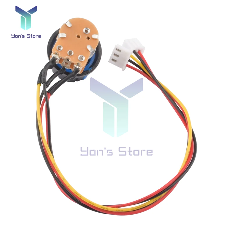 Switch B100K มอเตอร์ควบคุมความเร็วลูกบิด5P สายควบคุมสำหรับ40A Motor Speed Controller ระเบียบ10V-50V