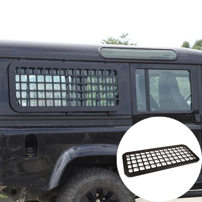 For Land Rover Defender 2004-2019 Car styling Aluminum Alloy Side Window Protective Plate External Hanging Bag Rack Accessories