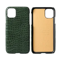 Andmade-leather case for iPhone 7, 8 Plus, XS, 11, 12 mini, 13 Pro Max, XR, se 2020, classic crocodile pattern
