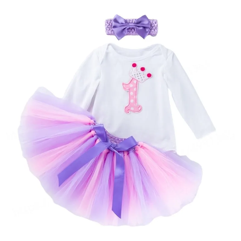 Ropa para niña, traje de primer cumpleaños, vestido para niña de 1 año, disfraz de bautizo y Navidad para recién nacido, vestidos de bebé para