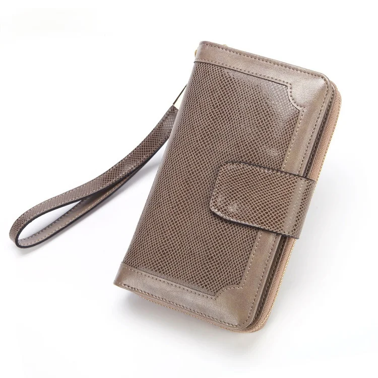 

Fashion leather ladies wallet, zipper phone bag, wallet, long multi-card coin purse, ladies fashion buckle hand purse, purse