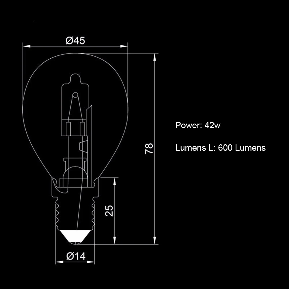 В наличии 42W E14 220V духовка лампа высокой Температура 300 градусов микроволновая печь галогеновая лампа для предметы домашнего обихода