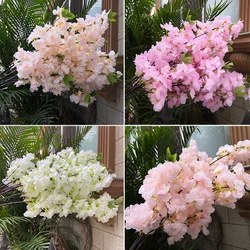 Artificial Pollen Silk Plant for DIY Decoration, Champagne, False Cherry, Bonsai, Wedding Party, Home Bouquet, Red, White