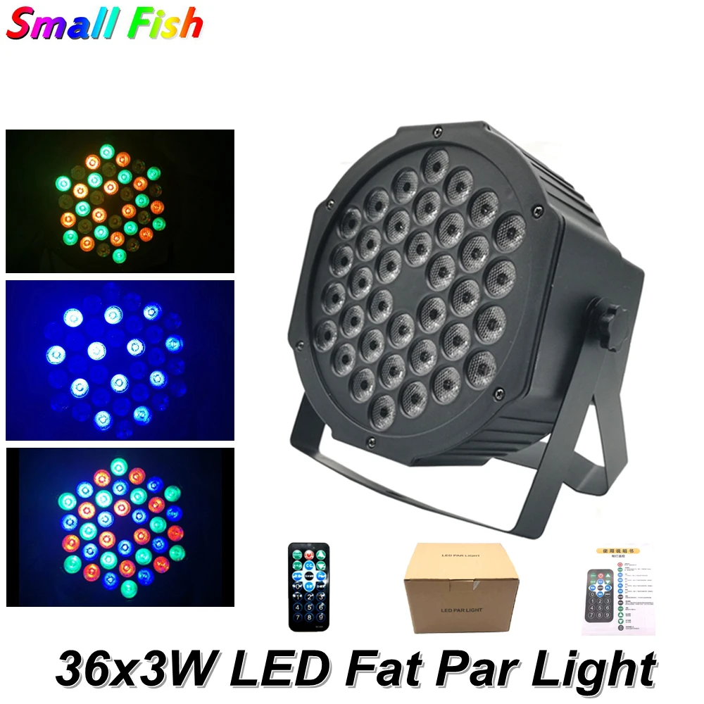 

36Pcs LED Par Light 3W RGB Crystal Magic Ball Bulb DMX Stage Light Disco Club Party Light Mini DJ Garden Park Christmas Light