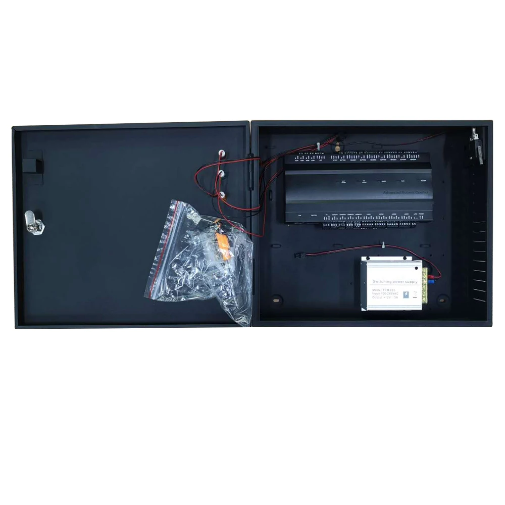 Tcp/Ip Access Control Board 1 2 4 door Security Access Controller with Back Up battery Function 5A Power Box
