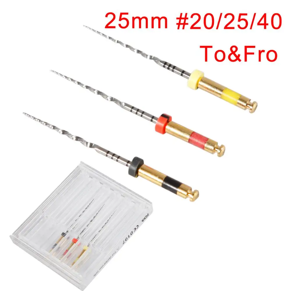 3Pcs/pack Mixed Dental Endodontic Reciprocating Files TF3 25 mm Assorted No.20/25/40 Free Shipping