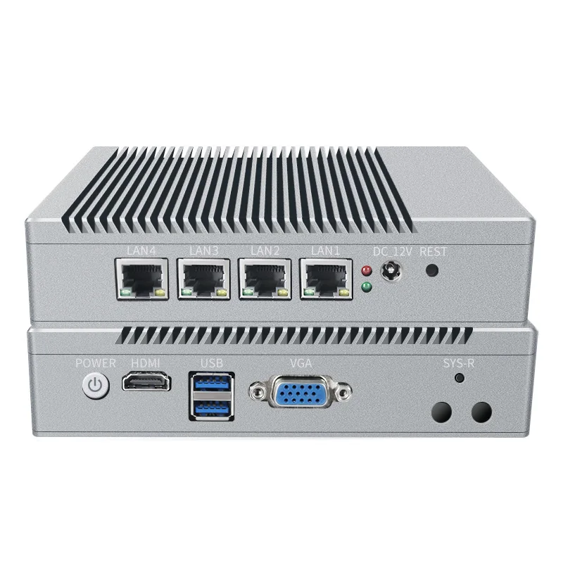 BKHD pfsense G40คอมพิวเตอร์ขนาดเล็ก BKHD 4 LAN 2500M 2.5g J4125โลโก้แรมสูงสุด8GB OEM คอมพิวเตอร์ Quad Core Celeron ธุรกิจเกม