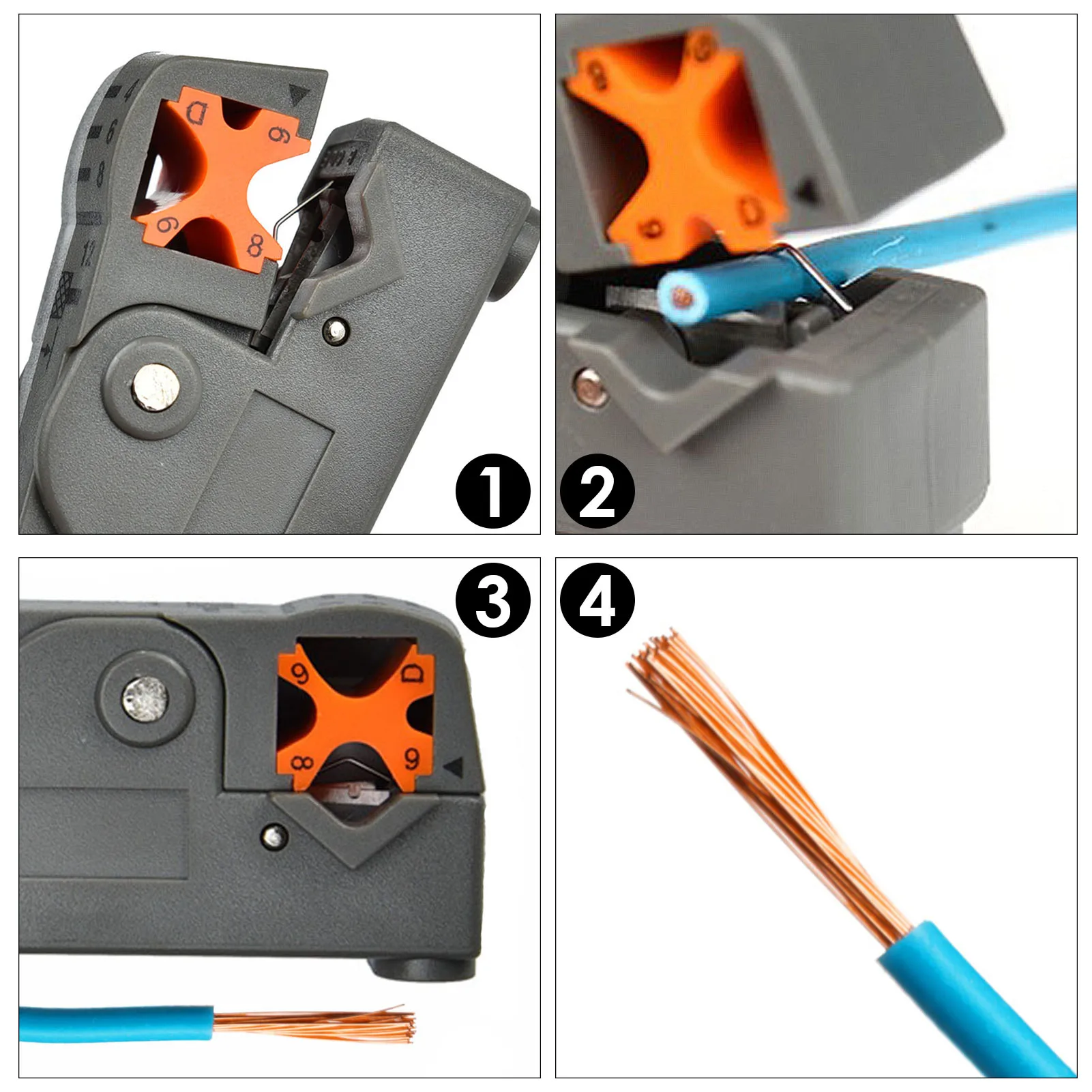 2-Blade สาย Stripper คีม Decrustation สายเครื่องมือ Stripper 1Pcs สแตนเลสสตีลตัด Decrustation เครื่องมือ