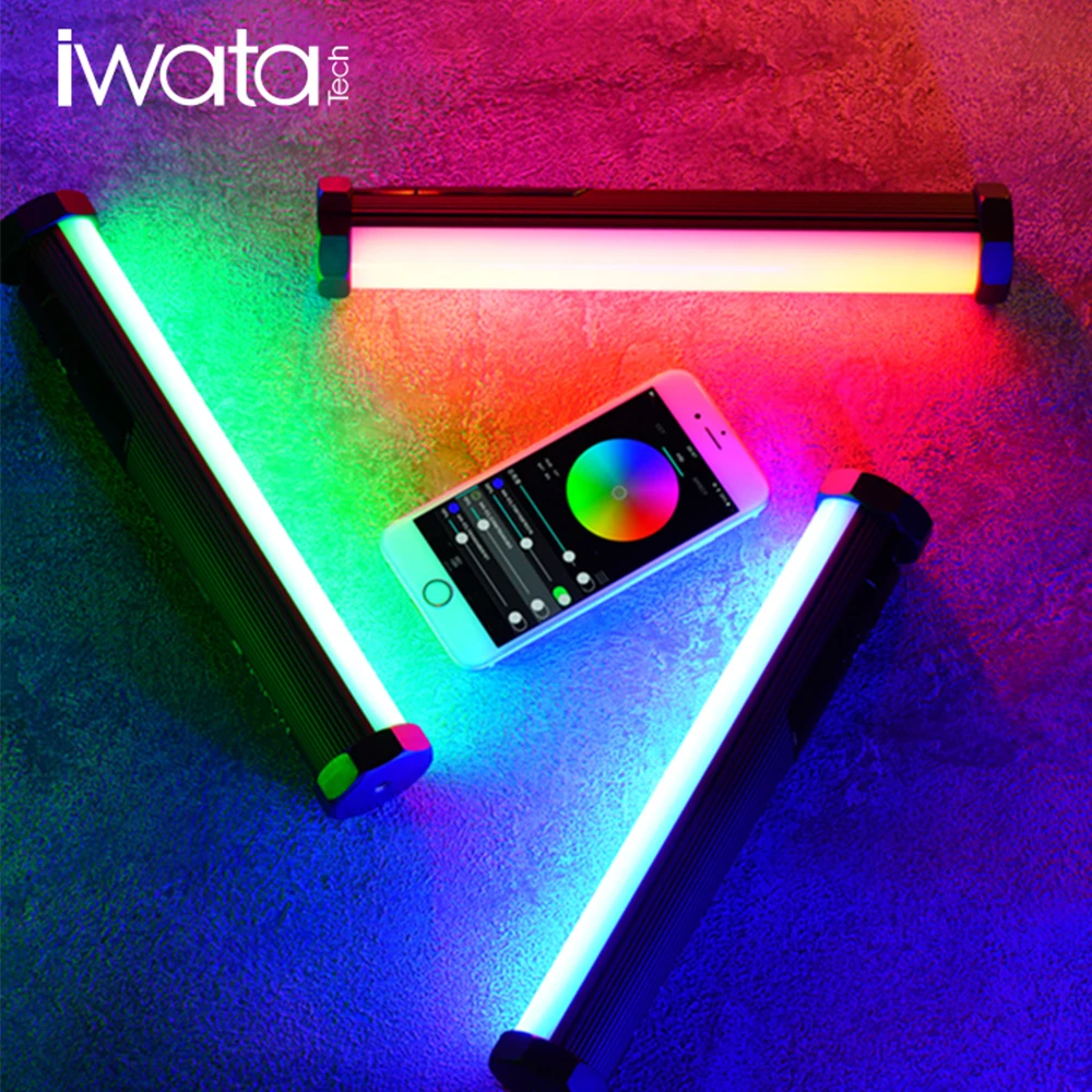 

Iwata Master S LED RGB Tube Light Handheld Stick Portable Photography Lighting 2000k-1000k Photos Video Soft Light