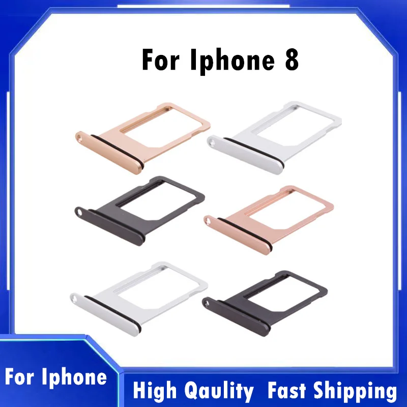 Voor Iphone 8 Plus X 11 Sim Houder Slot Tray Adapter Telefoon Accessoires Voor Iphone 8 Sim Kaarthouder gratis Eject Gereedschap