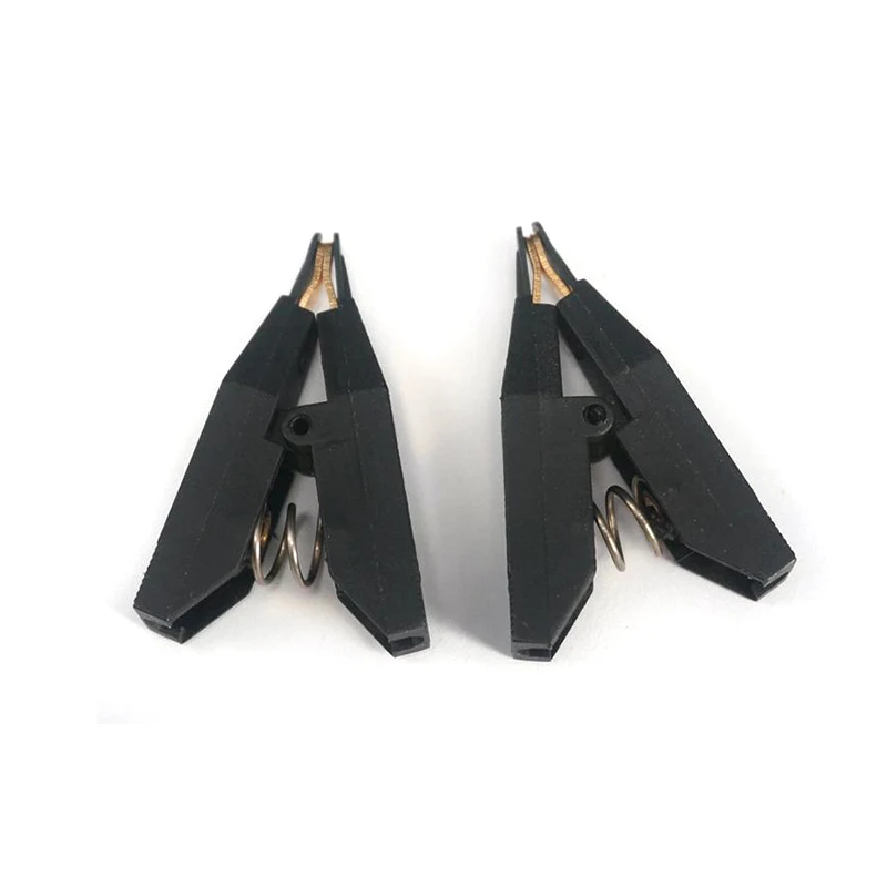 2pcs Mini Kelvin Clip Four Line Test Clip Alligator Clip Clamps The LCR Milliohm Electric Test Clip CL4875K
