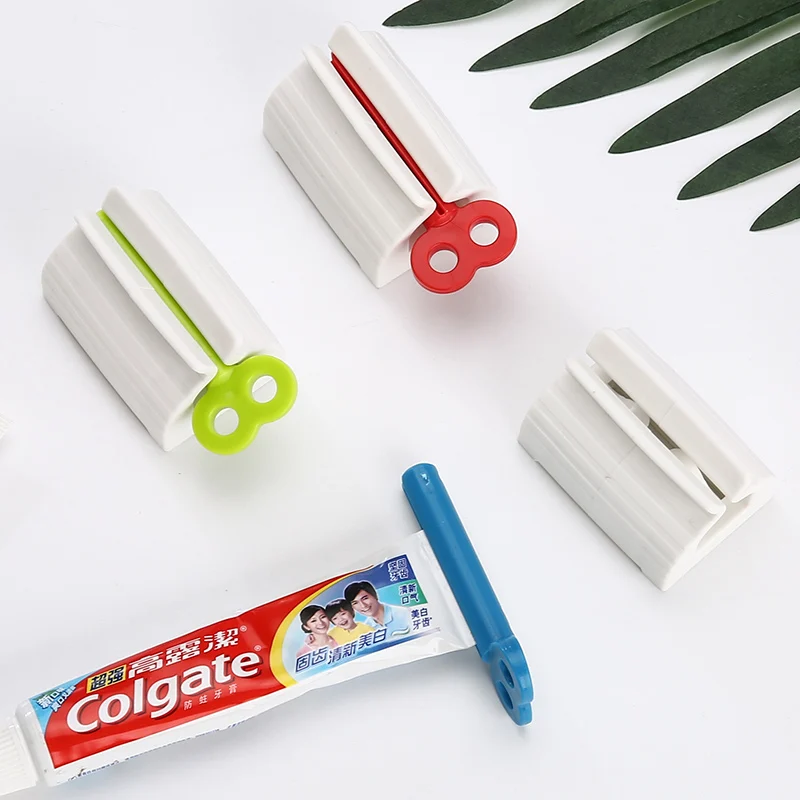 1PC Toothpaste Tube Squeezer Rollers Toothpaste Seat Holder Stand Rotate Toothpaste Dispenser for Bathroom