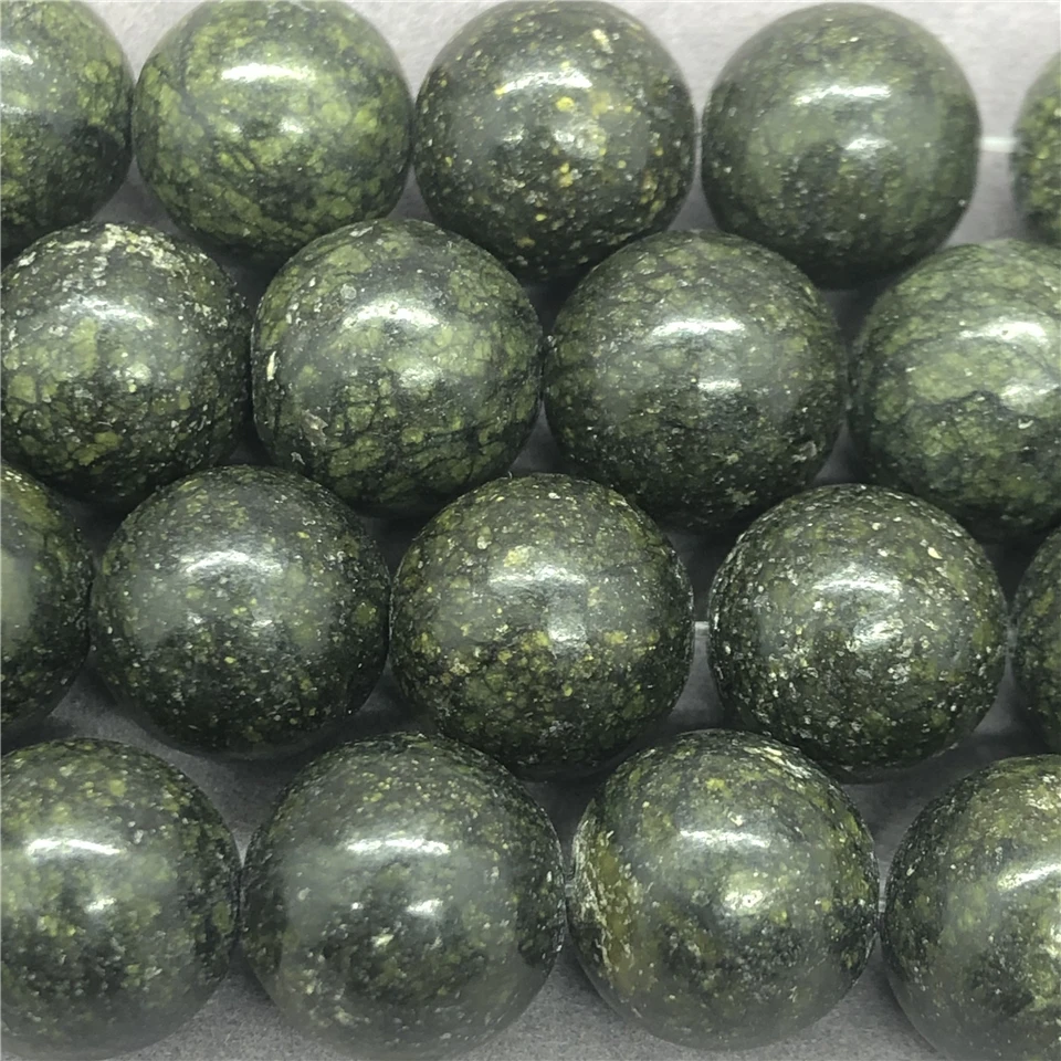 Russian Serpentine Beads 4-12mm Round Natural Loose Stone Diy for Bracelet