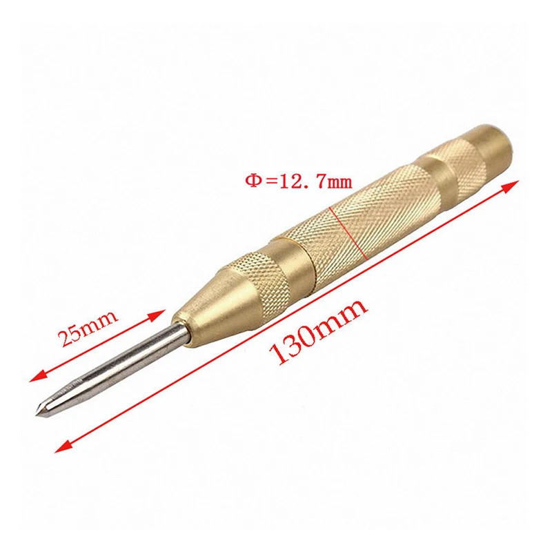 5\'\' Automatic Center Pin Punch Spring Loaded Marking Hole Tool Center Punch