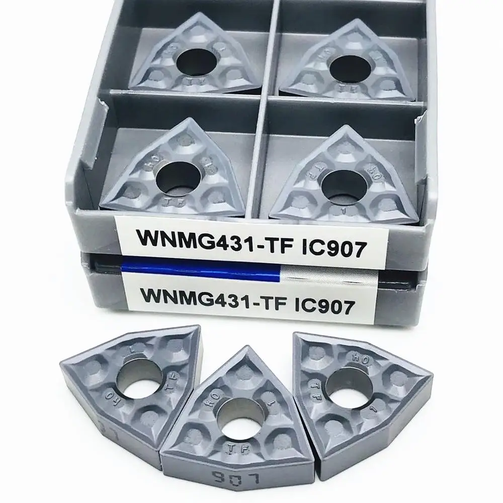 Inserto in metallo duro WNMG080408 TF IC907 IC908 WNMG080404 TF IC907 IC908 utensile per tornitura esterno inserto per tornitura WNMG 080408 CNCTokarnyy