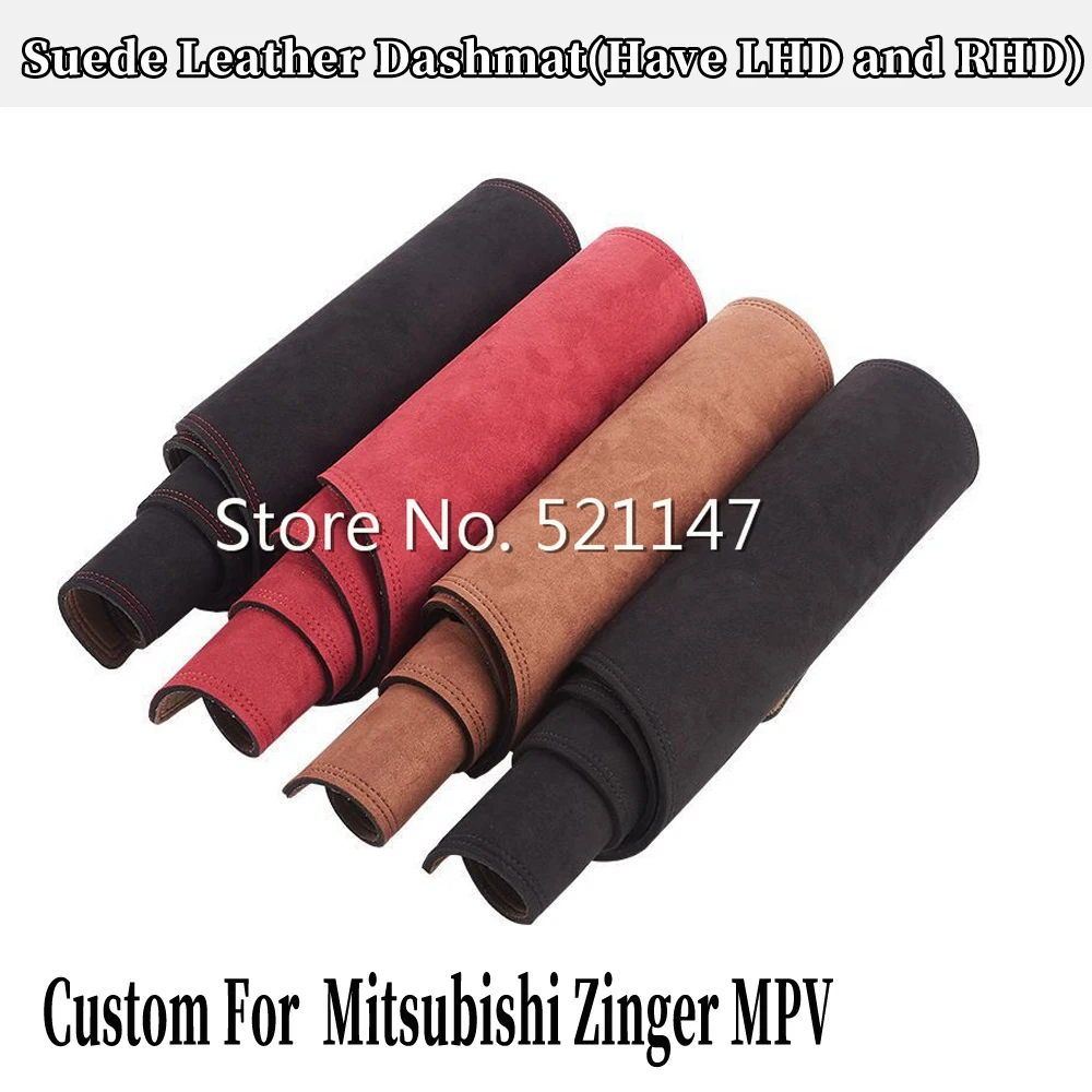 For Mitsubishi Zinger MPV 2008 2009 2010 2011 2013 Suede Leather Dashmat Dashboard Cover Pad Dash Mat Car-styling Accessories