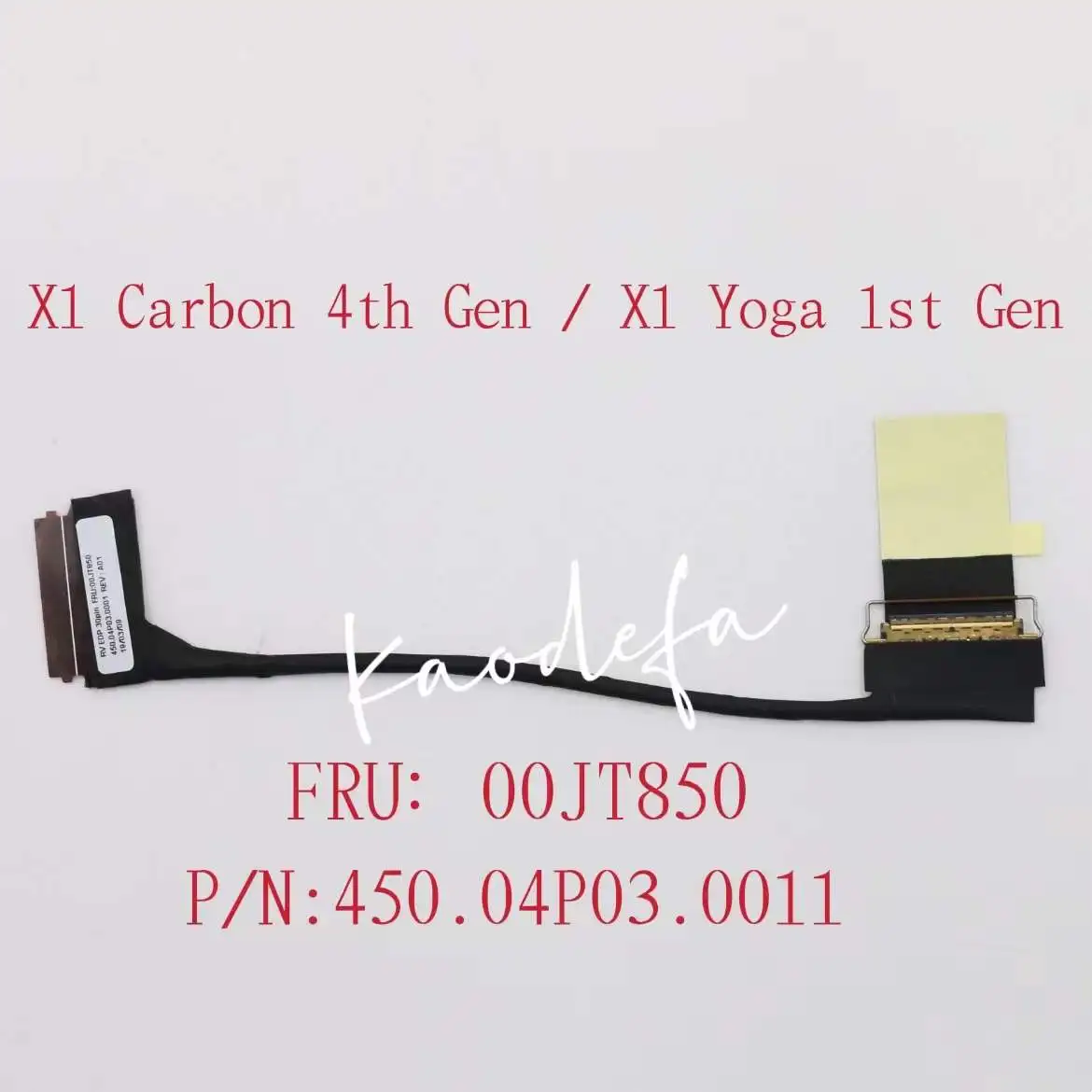 For Lenovo Thinkpad X1 Carbon 4th Gen / X1 Yoga 1st Gen LCD Lvds Cable FHD FRU:00JT850