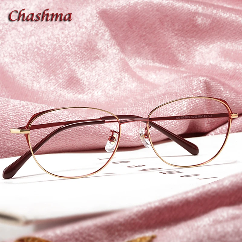 Chashma Frame Women Prescription Glasses Optical Eyewear Spectacles Fashion Girl Design Eyeglass for Anti Blue Ray Degree Lenses