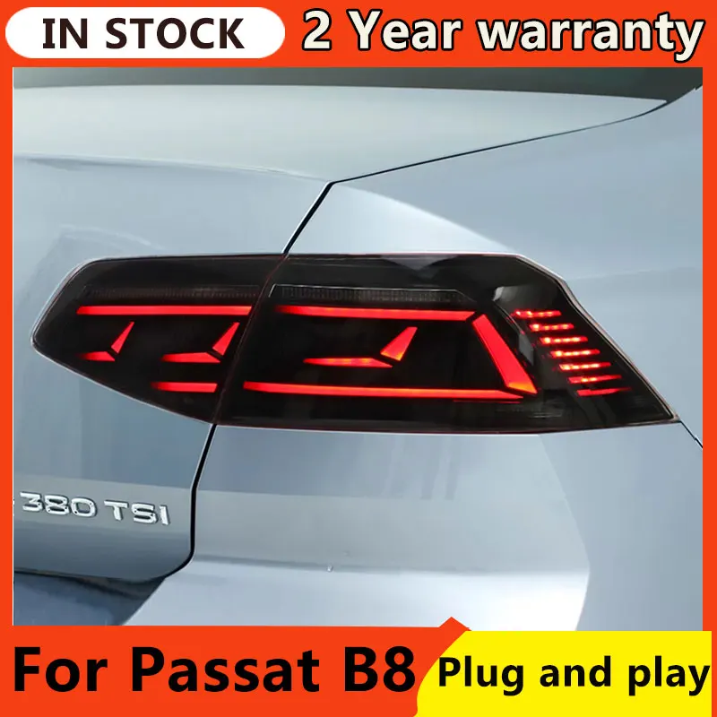 Car Styling for VW Passat B8 Tail Lights 2015-2019 Passat LED Tail Lamp LED DRL Dynami Signal Brake Reverse auto Accessories