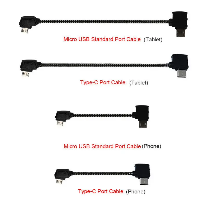 Type-C/Micro USB Date Cable Transmitter Controller To Tablet/Phone For DJI Mavic Pro/Mini/Pro2/Air Drone Remote Control