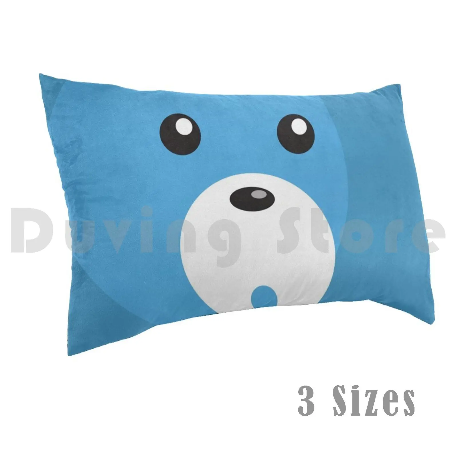 Baby Blue Bear Face Pillow Case 20*30 Inch Cloth Bear Bear Pride Polar Bear Oso Lbgt Nounours Ours