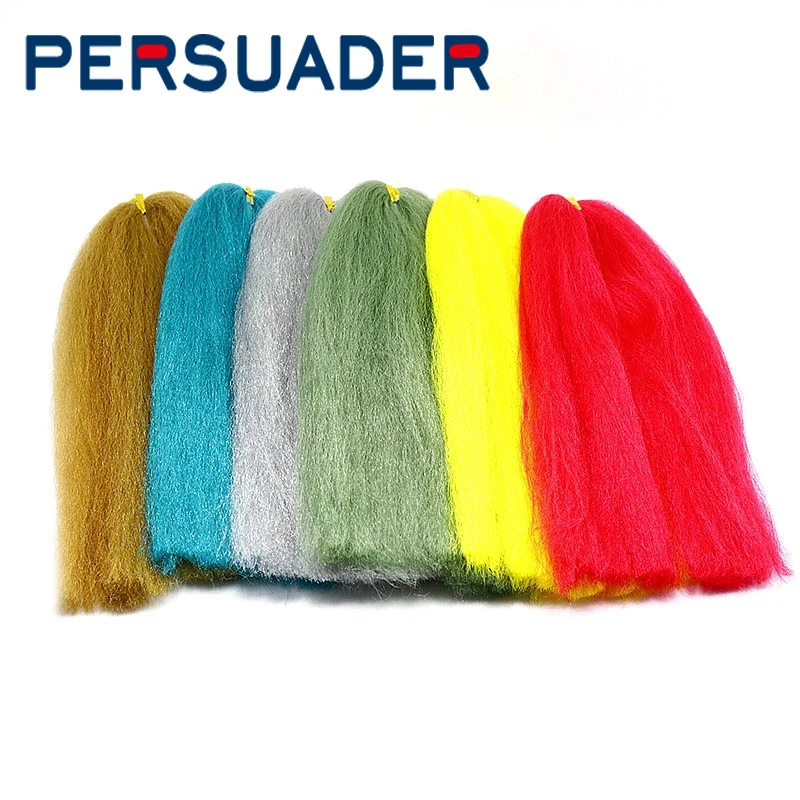 

PERSUADER 12optional colors soft EP Silky Fiber for streamer flies minnow baitfish fly tying materials fly bait long hair fiber