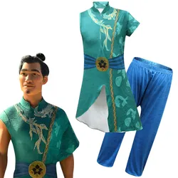 Cosplay Legend 2021 Movie Raya and The Last Dragon Cosplay Battle Suit Raya's Dad Outfit Dragon Role Play Clothes Set for Kids