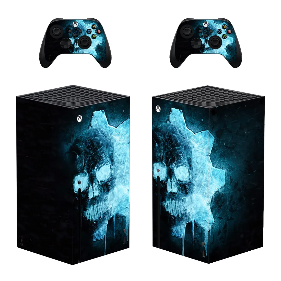 Skull Style Xbox Series X Skin Sticker for Console & 2 Controllers Decal Vinyl Protective Skins Style 1