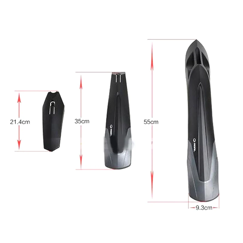 RBRL Bike Mudguard Set MTB Fender E-Bike 26 27.5 29 Mountain Bike TPE Widen Lengthen Quick Release Mud Guards Defender Sets