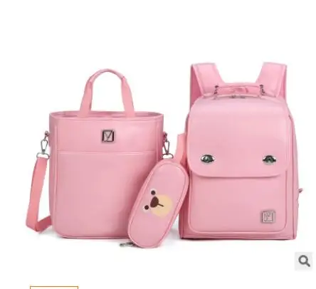 Imagem -02 - Mochila Escolar Japonesa para Meninas Mochila Ortopédica Infantil para Livros Mochila Escolar Japonesa pu para Crianças