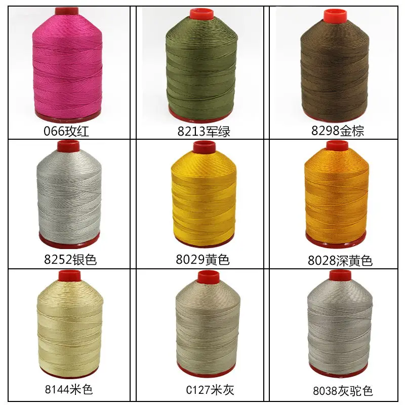 210D/18 geflochtene strang Zähigkeit Nylon Filament Nähgarn Leder Zelt Jeans, Chinesische Quaste Weben Gewinde 1mm – Detail 11