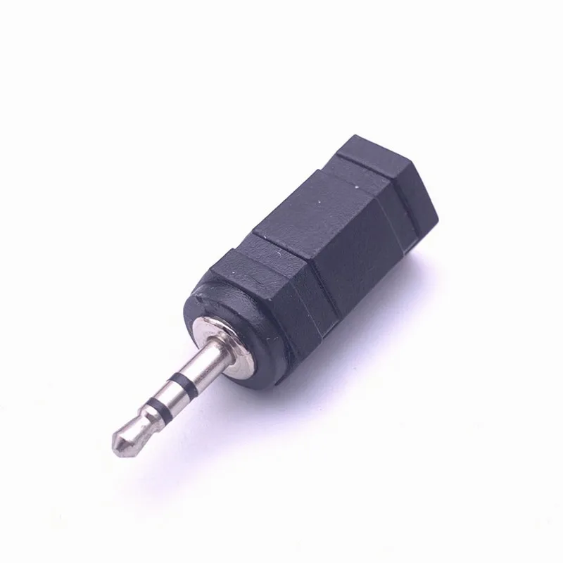 2/2.5 peças fone de ouvido de boa qualidade trs plugue de áudio 3.5mm macho para mm fêmea conector de áudio fone adaptador conversor