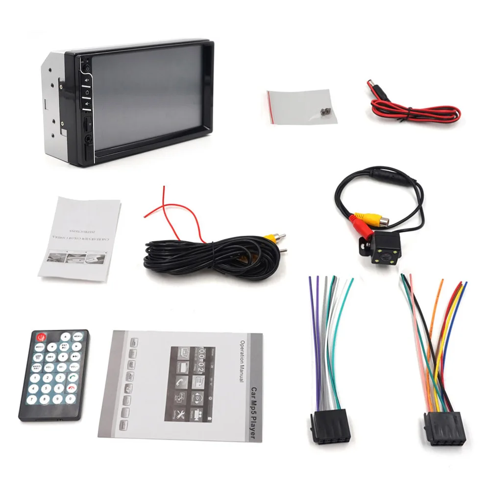 2 din PM5 Player Universal Bluetooth FM AM Rear View Camera 7 inch Auto Player MP5 Radio