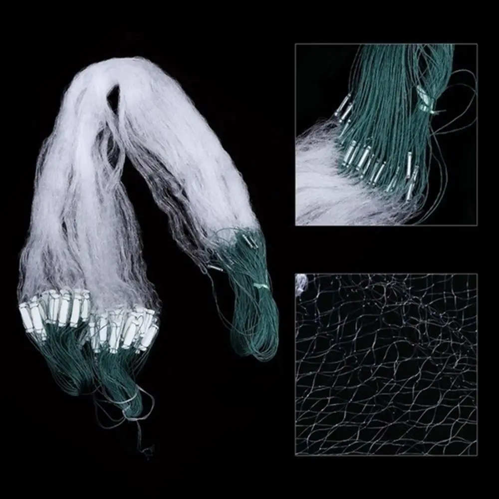 High Quality Fishing Accessories for Hand Casting Fish Trap Single Layer Fish Gillnet Monofilament Fishing Net