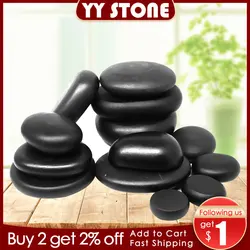 Hot Stone Massage Set Relieve Stress Back Pain Health Care Acupressure Lava Basalt Stones for Healthcare spa rock