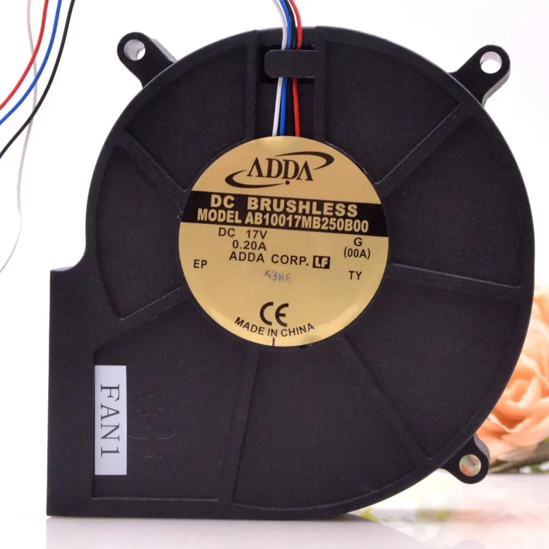 

AB10017MB250B00 For Adda Dc 12V-17v 17V DC 0.20a PWM Temperature Control Turbine Cooling Air Machine 10cm