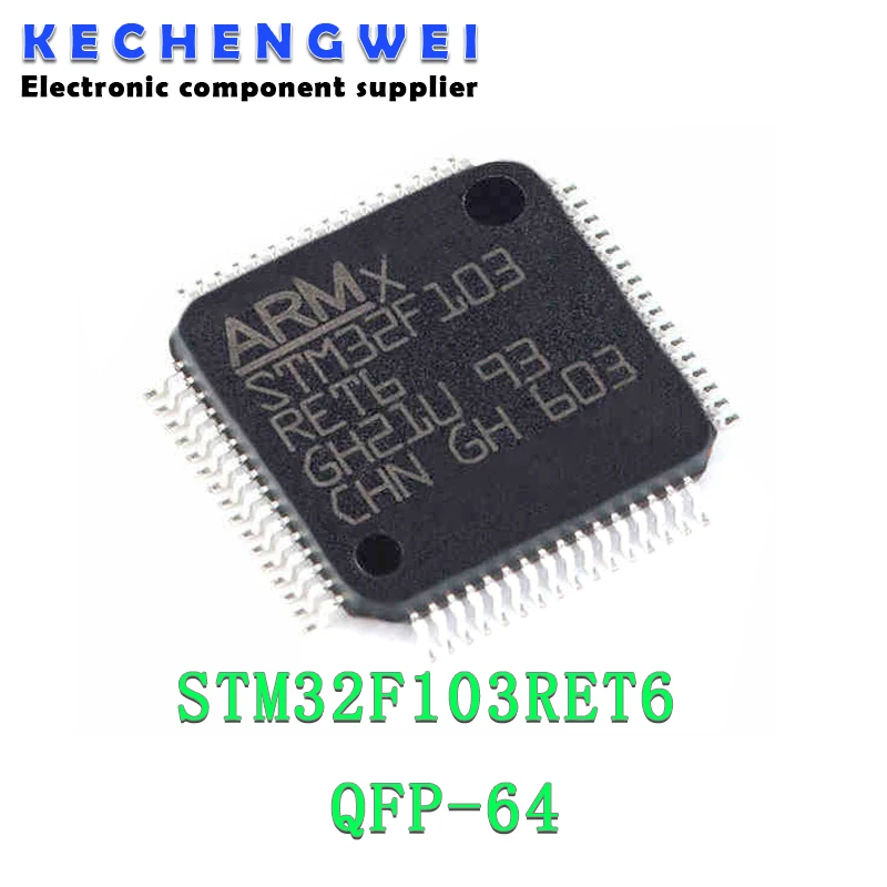 1PCS STM32F103RET6 QFP64 QFP ARM new and original IC