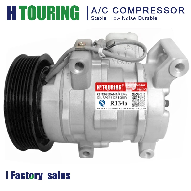 

For Car Toyota Hilux III Pickup 2.5L 3.0L 10S11C AC Compressor 447160-1970 447160-2020 447180-8280 447260-8020 88310-0K110 7PK