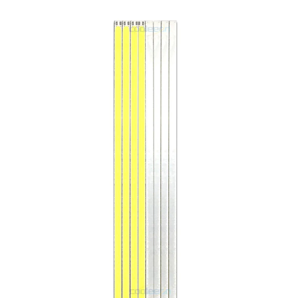 Dropshipping 10pcs 600*6mm Dimmable 12V COB LED Strip 60cm LED Bar Light 20W Warm Cold White Blue Red Lamp for DIY Car Lighting