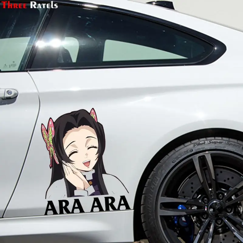 Three Ratels FC338 Kimetsu No Yaiba Cute Cartoon 3D Stickers For Car Macbook Anime Decal