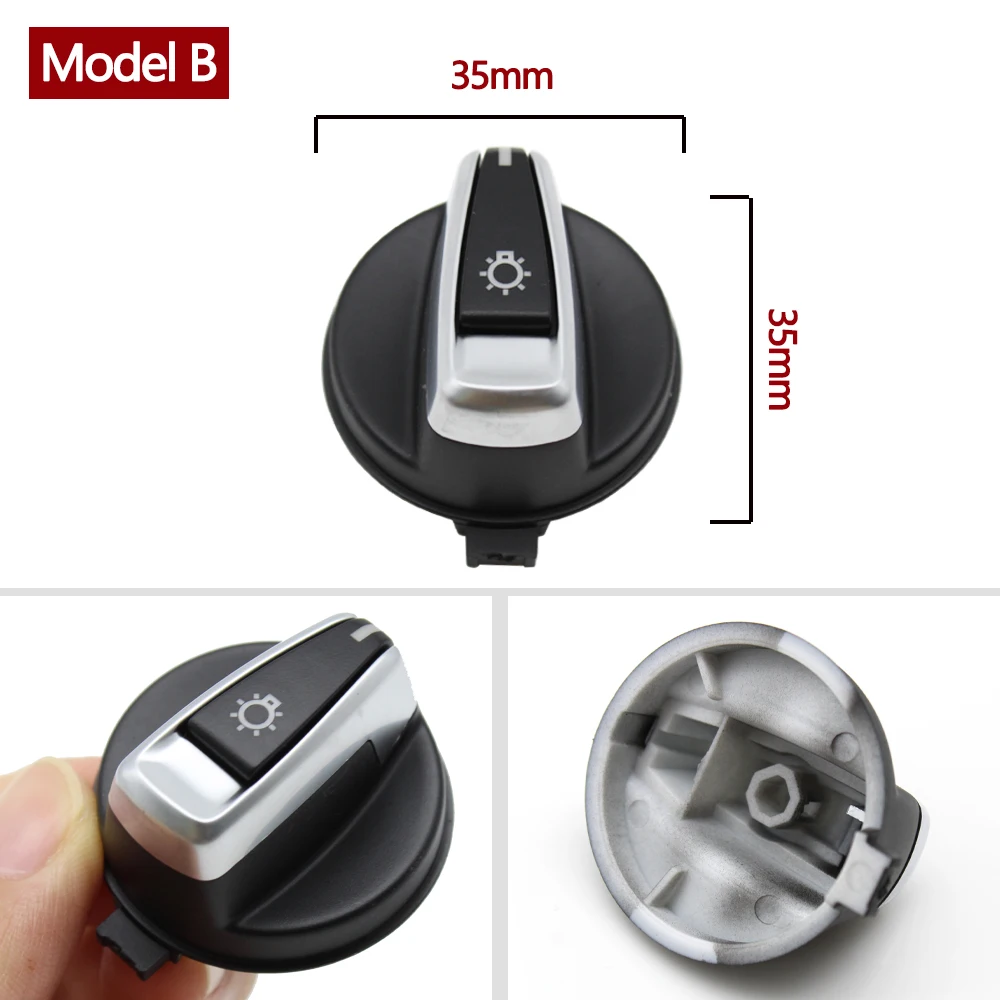 Headlamp Switch Rotary Knob Button Cap For BMW 1 3 5 X1 X2 X3 X4 F10 F01 F25 F30 F32 E84 E90 61316803965 61319265300 61316932794