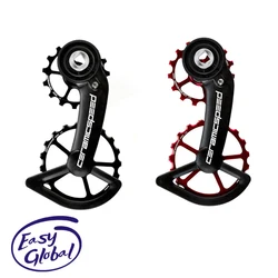 System CERAMICSPEED powlekany dla 11S 12S Shimano 9100 R8000 SRAM Red Force AXS Bike przerzutka tylna ceramika koło pasowe łożyska koła