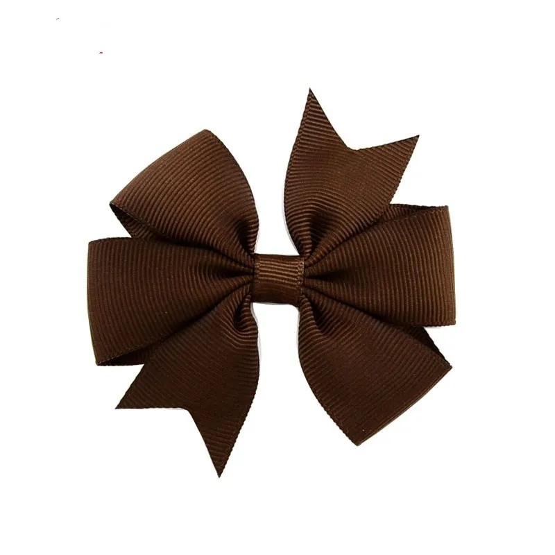 High Quality Grosgrain Ribbon Hair Bow Tie WITH/WITHOUT Clip Kids Hairpin Headwear Bowknot Accessories