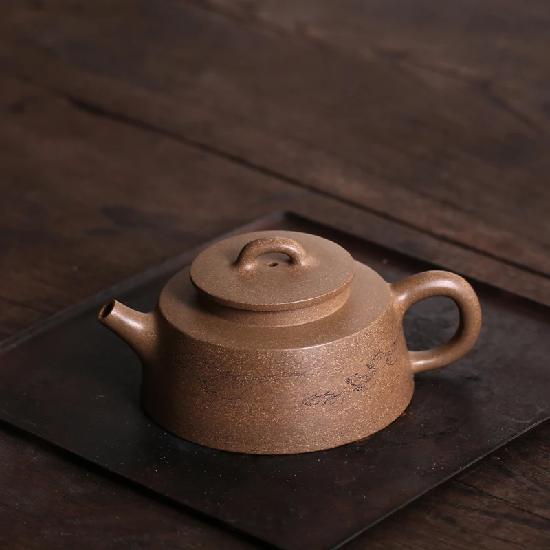 ★Monohydrate yixing pot are recommended by ore pure manual kung fu tea set # mud fish jar pot collection 175 ml