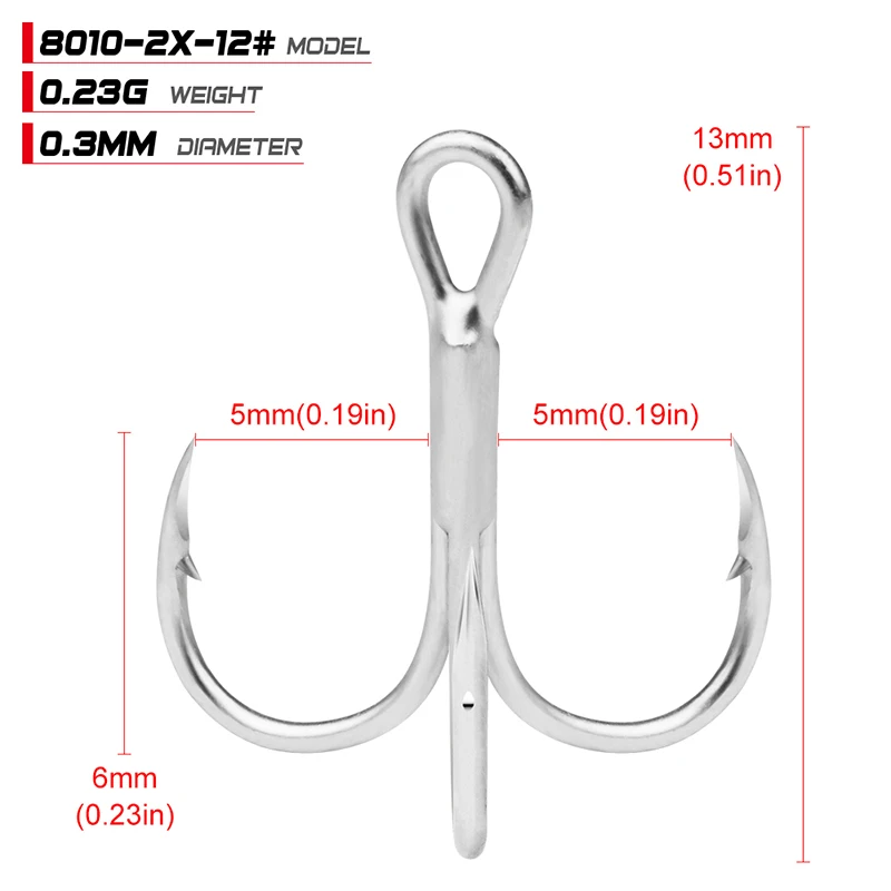 PROBEROS 10 Teile/los Salzwasser Angelhaken Drillinge 1 # -2 # -4 # -6 # -8 # -10 # -12 # -14 # -1/0 # -2/0 # -3/0 # Angelhaken aus Kohlenstoffstahl – Detail 16