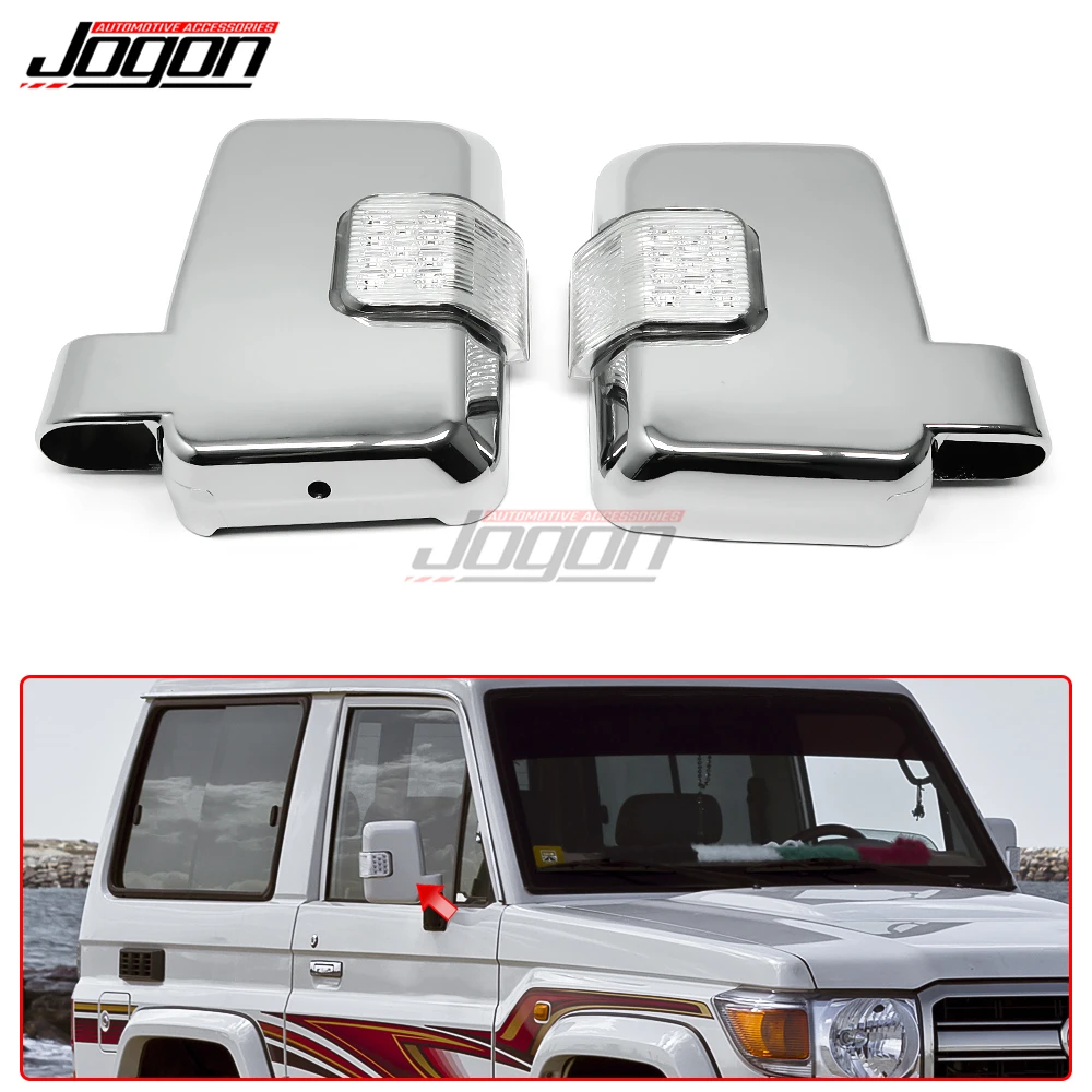 

Car LED Replace Rearview Side Wing Mirror Cover For Toyota Land Cruiser FJ70 FJ76 FJ79 LC76 LC77