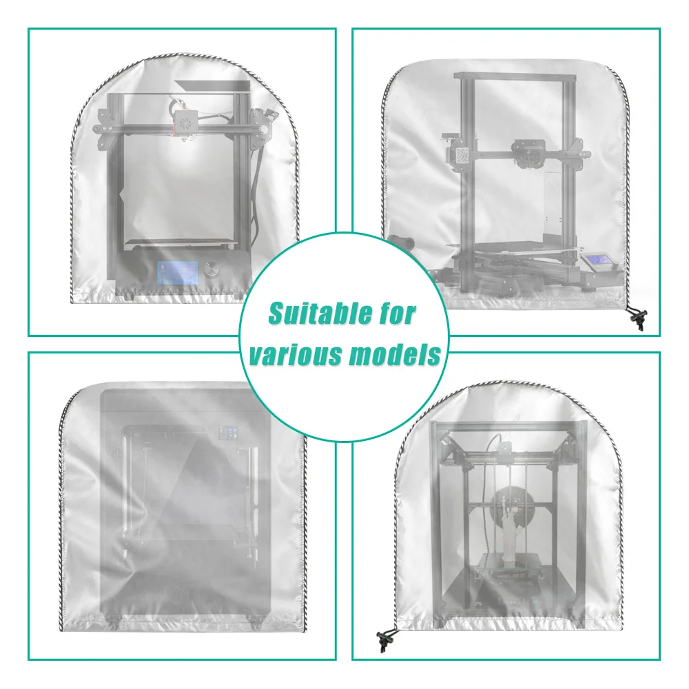 Custodia per stampante 3D, coperture per stampante Tenda riscaldante insonorizzata antipolvere per sala di stampa 3D compatibile con Ender 3 - AliExpress 7
