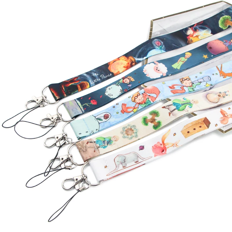 LX94 Cartoon Boy Lanyard For Keys Mobile Phone Hang Rope Key Cord USB ID Campus Card Badge Holder Keychain Phone Strap