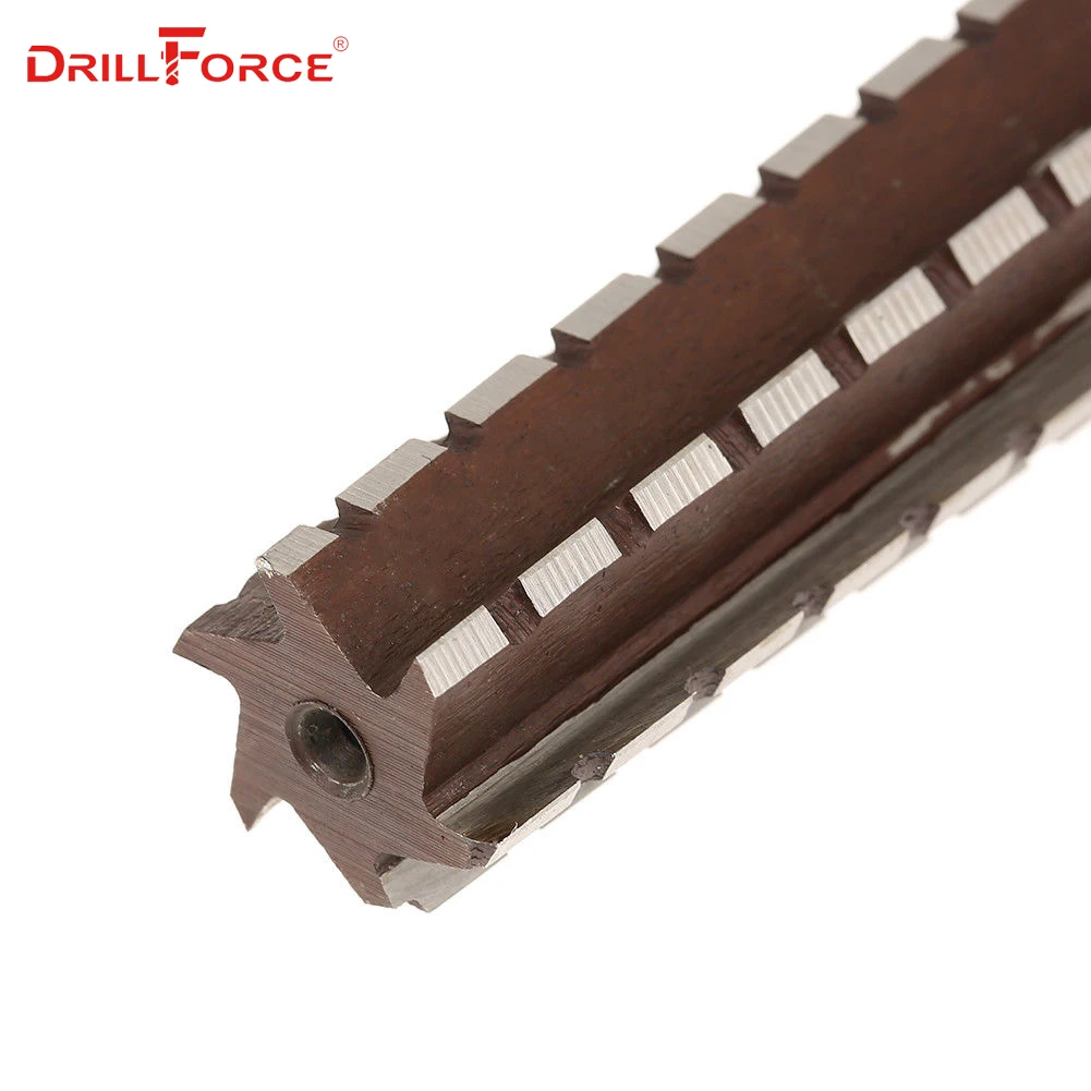 Alat Pelubang Tangan Drillforce MT1/MT2/MT3/MT4/MT5 HSS Steel Fine/Rugged-Edge Morse Taper Reamer untuk Penggilingan Menyelesaikan Alat Pemotong